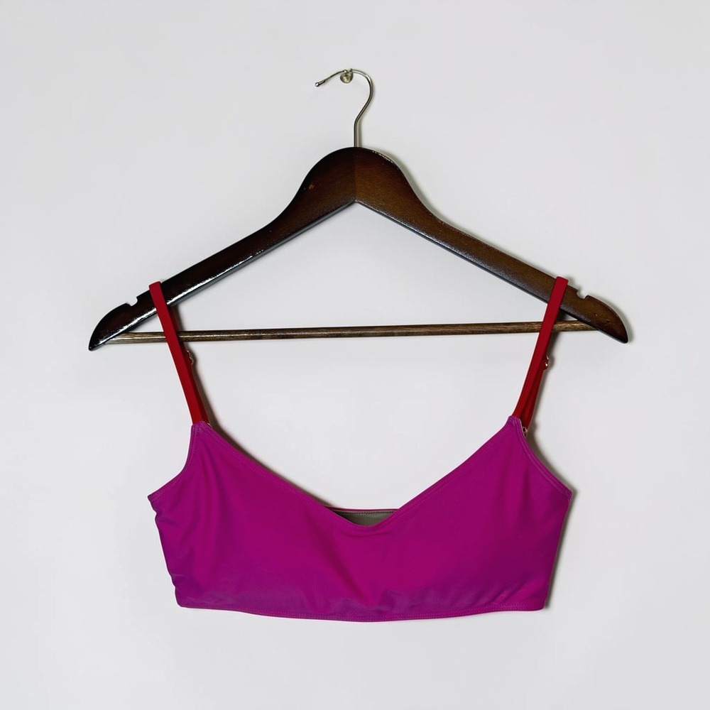 Summersalt Voyager Bikini Top Hibiscus Pink‎ Resort Wear Summer Beach size 4